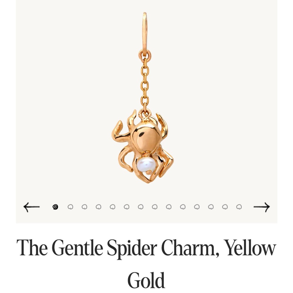 Catbird Gentle Spider Charm Pendant